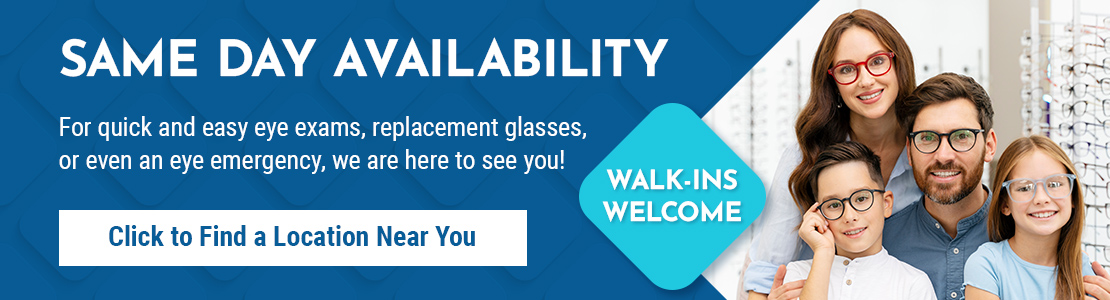 Book your annual eye exam quickly and easily with our online scheduler!